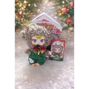 MM Sugar Baby Christmas Plush Pendant Reindeer Outfit Holiday Collectible Doll